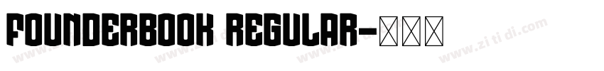 FounderBook Regular字体转换
